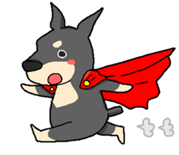 Super Hero Doberman sticker #1525449