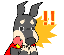 Super Hero Doberman sticker #1525453