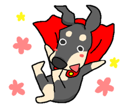Super Hero Doberman sticker #1525454