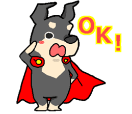 Super Hero Doberman sticker #1525456