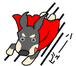 Super Hero Doberman sticker #1525461