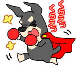 Super Hero Doberman sticker #1525485