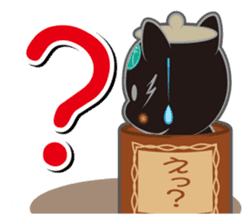 teapot cats "Chabuta-Neko" sticker #1525504