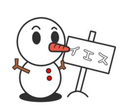 mr.snowman sticker #1526412