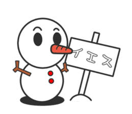 mr.snowman sticker #1526412