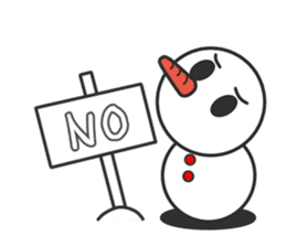 mr.snowman sticker #1526413
