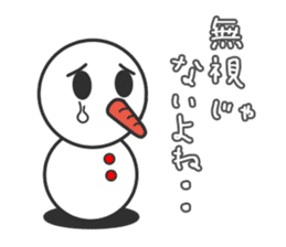 mr.snowman sticker #1526430