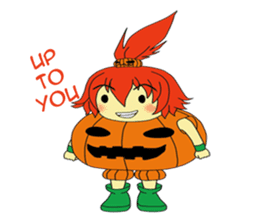Pumpkin-chan's Halloween activities (EN) sticker #1528016