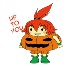 Pumpkin-chan's Halloween activities (EN) sticker #1528016