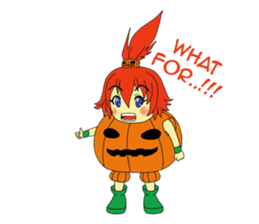 Pumpkin-chan's Halloween activities (EN) sticker #1528017