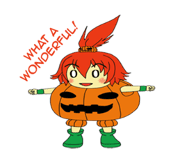 Pumpkin-chan's Halloween activities (EN) sticker #1528018