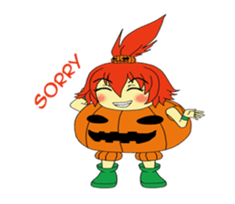 Pumpkin-chan's Halloween activities (EN) sticker #1528020