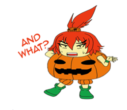 Pumpkin-chan's Halloween activities (EN) sticker #1528021