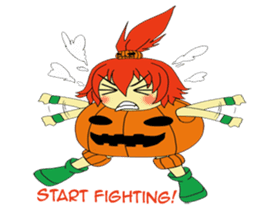 Pumpkin-chan's Halloween activities (EN) sticker #1528022