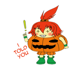 Pumpkin-chan's Halloween activities (EN) sticker #1528023