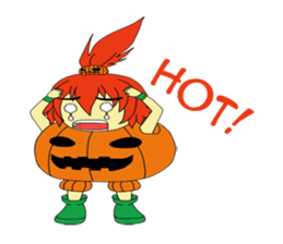 Pumpkin-chan's Halloween activities (EN) sticker #1528024