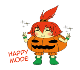 Pumpkin-chan's Halloween activities (EN) sticker #1528025