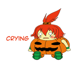 Pumpkin-chan's Halloween activities (EN) sticker #1528030