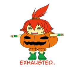 Pumpkin-chan's Halloween activities (EN) sticker #1528032