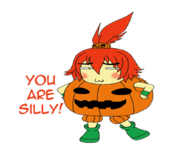 Pumpkin-chan's Halloween activities (EN) sticker #1528034