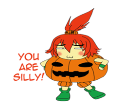 Pumpkin-chan's Halloween activities (EN) sticker #1528034