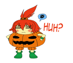 Pumpkin-chan's Halloween activities (EN) sticker #1528035