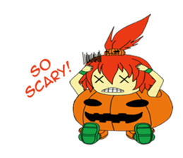 Pumpkin-chan's Halloween activities (EN) sticker #1528036