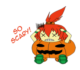 Pumpkin-chan's Halloween activities (EN) sticker #1528036