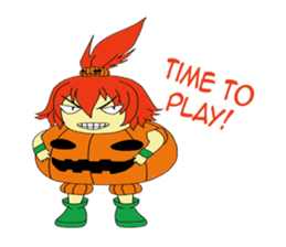 Pumpkin-chan's Halloween activities (EN) sticker #1528037