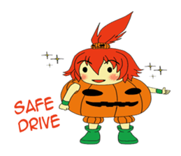 Pumpkin-chan's Halloween activities (EN) sticker #1528038