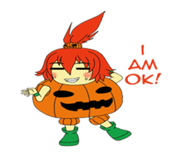 Pumpkin-chan's Halloween activities (EN) sticker #1528041