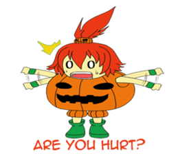 Pumpkin-chan's Halloween activities (EN) sticker #1528042