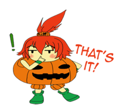 Pumpkin-chan's Halloween activities (EN) sticker #1528044