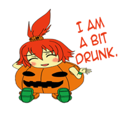 Pumpkin-chan's Halloween activities (EN) sticker #1528046