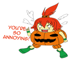 Pumpkin-chan's Halloween activities (EN) sticker #1528047