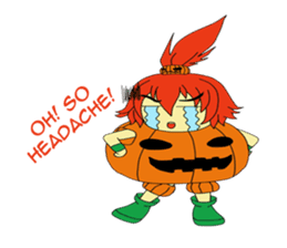 Pumpkin-chan's Halloween activities (EN) sticker #1528048