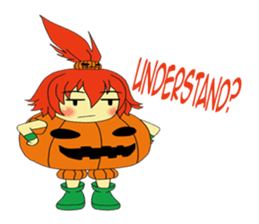 Pumpkin-chan's Halloween activities (EN) sticker #1528049