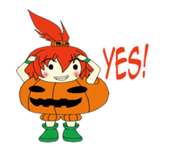 Pumpkin-chan's Halloween activities (EN) sticker #1528051