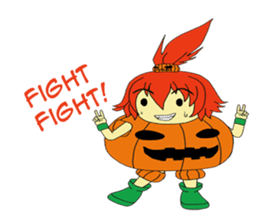 Pumpkin-chan's Halloween activities (EN) sticker #1528052