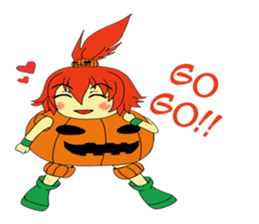 Pumpkin-chan's Halloween activities (EN) sticker #1528053
