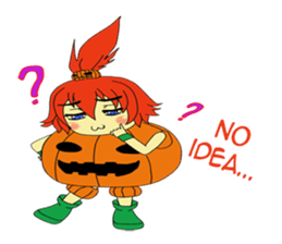 Pumpkin-chan's Halloween activities (EN) sticker #1528054