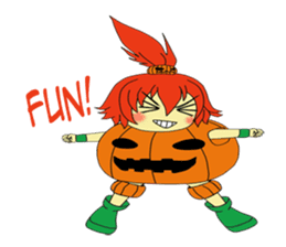 Pumpkin-chan's Halloween activities (EN) sticker #1528055
