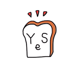 cute bread sticker #1528491
