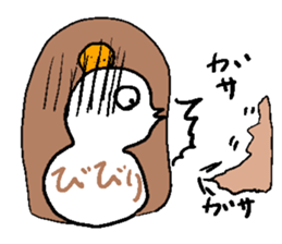 He and snowman sticker #1529138