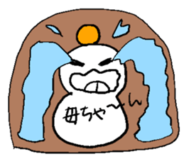 He and snowman sticker #1529139