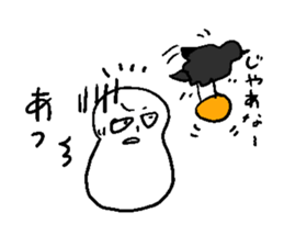 He and snowman sticker #1529146