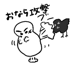 He and snowman sticker #1529150