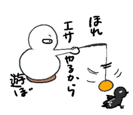 He and snowman sticker #1529158