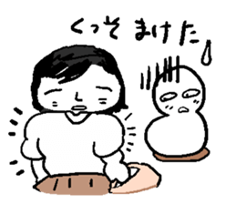 He and snowman sticker #1529174