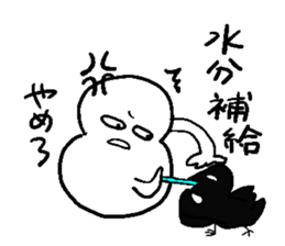 He and snowman sticker #1529175